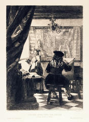 Van Der Meer dans son atelier