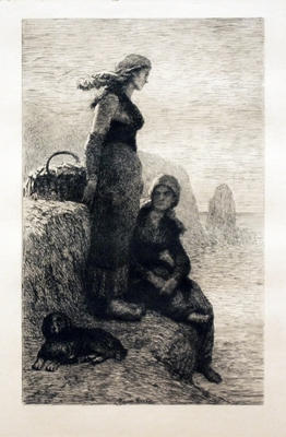 Two Women Waiting at the Shore