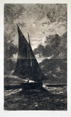Le bateau de peche (devant Honfleur)