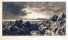 Les Roches Noires pres Trouville (Maree basse)