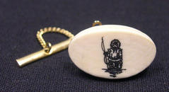 Tie Tack with Eskimo Hunter