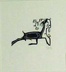 Ziegenbock am Rebstock (Goat with Vine)