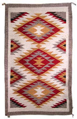 Navajo Double Saddle Blanket Rug