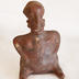 Pre-Columbian Red Figurine with Large Skull