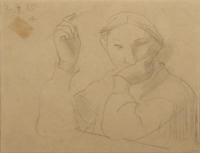 Woman with Paint Brush