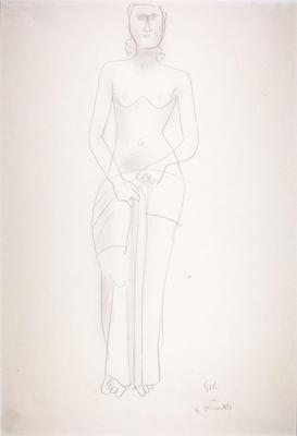 Study for Halbbekleidete Maja
