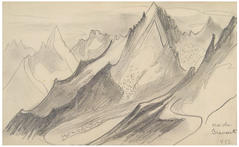 Vue du Brevent 1952