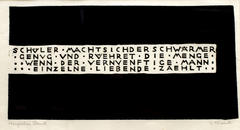 Textblatt nack Goethe (text from Goethe)