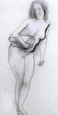 Nude with Cloth under the Arm
