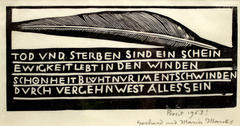 Neujahrsgruss 1963 (Feder) (New Year's Greeting 1963 Feather)