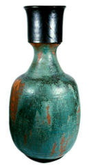 Large Green Clay Vase