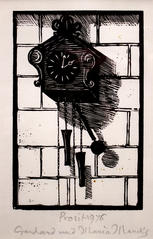 Neujahrsgruss 1976 (Die Uhr) (New Year's Greeting 1976 the Clock)