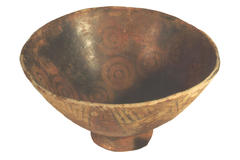 Bowl with Small Base, Flared to Top of Rim