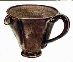 Footed Pitcher with Added Spout