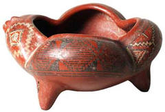 Trioid-tetralobe Anthropomorphic Bowl