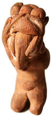 Slant-Eyed Figure Pendant with Backpack