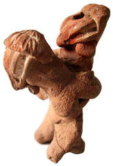 Slant-Eyed Piggyback Figure Pendant